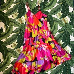 Vintage Tori Richard • Gorgeous Floral Silk Dress • Size Small 6